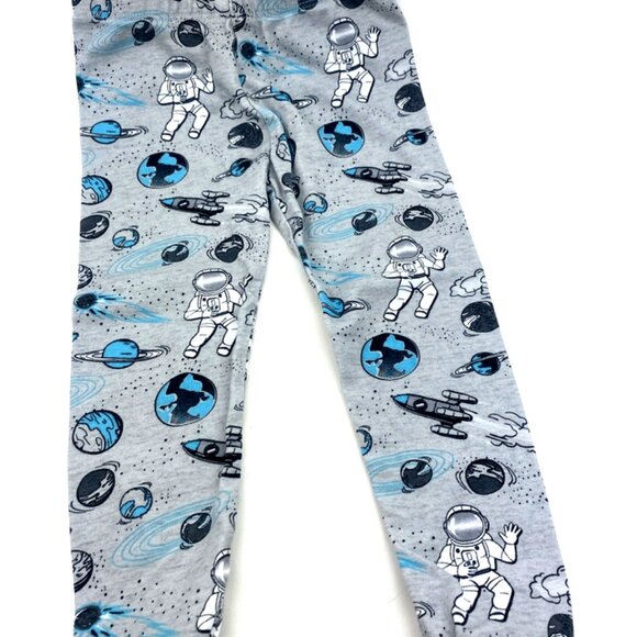 Boys Pajama Sleepwear Set Size 3T Matching 3pc Top Pants Bottoms Space Children - Picture 4 of 6